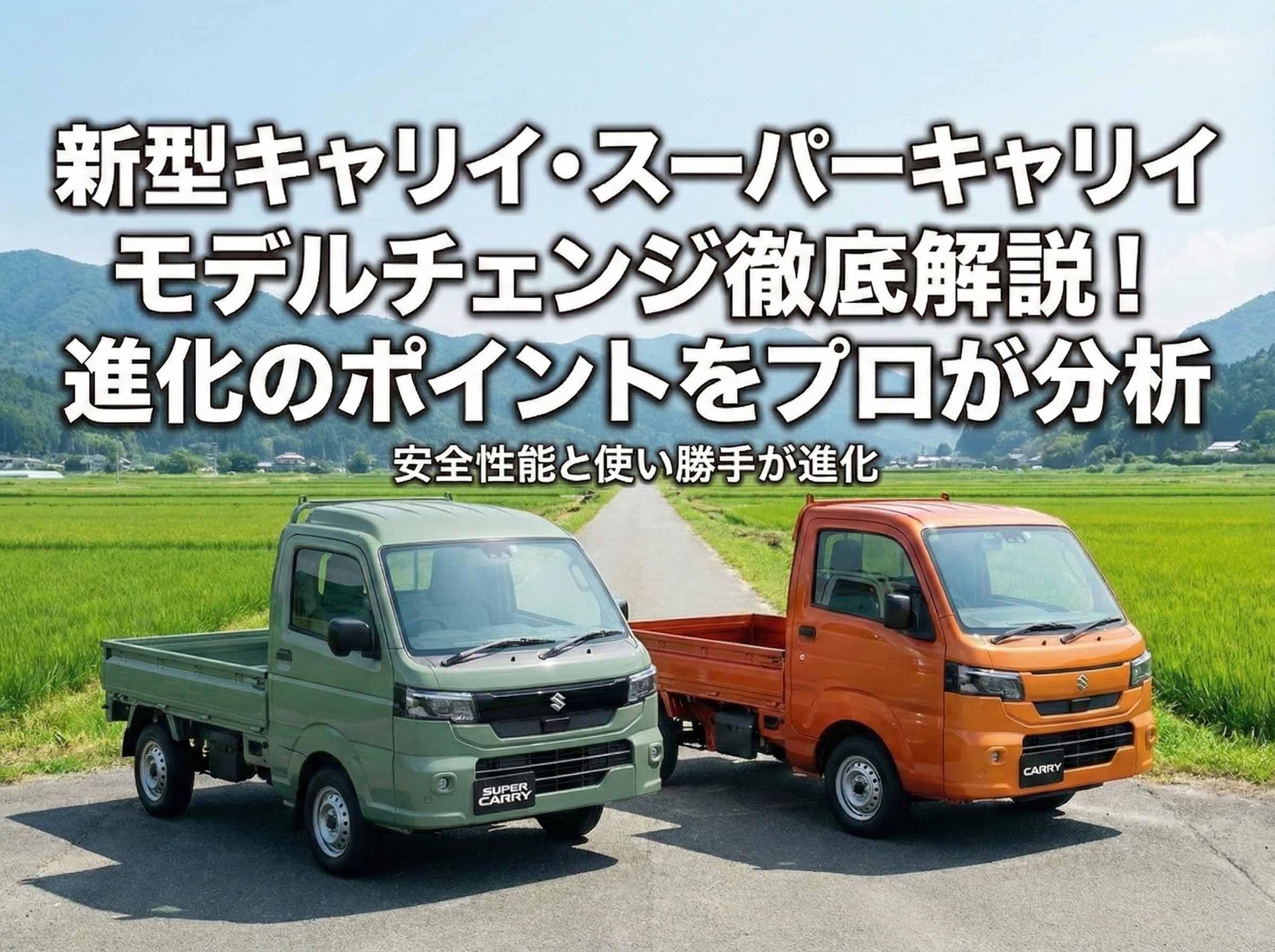 新型キャリイ・スーパーキャリイ モデルチェンジ徹底解説！進化の 