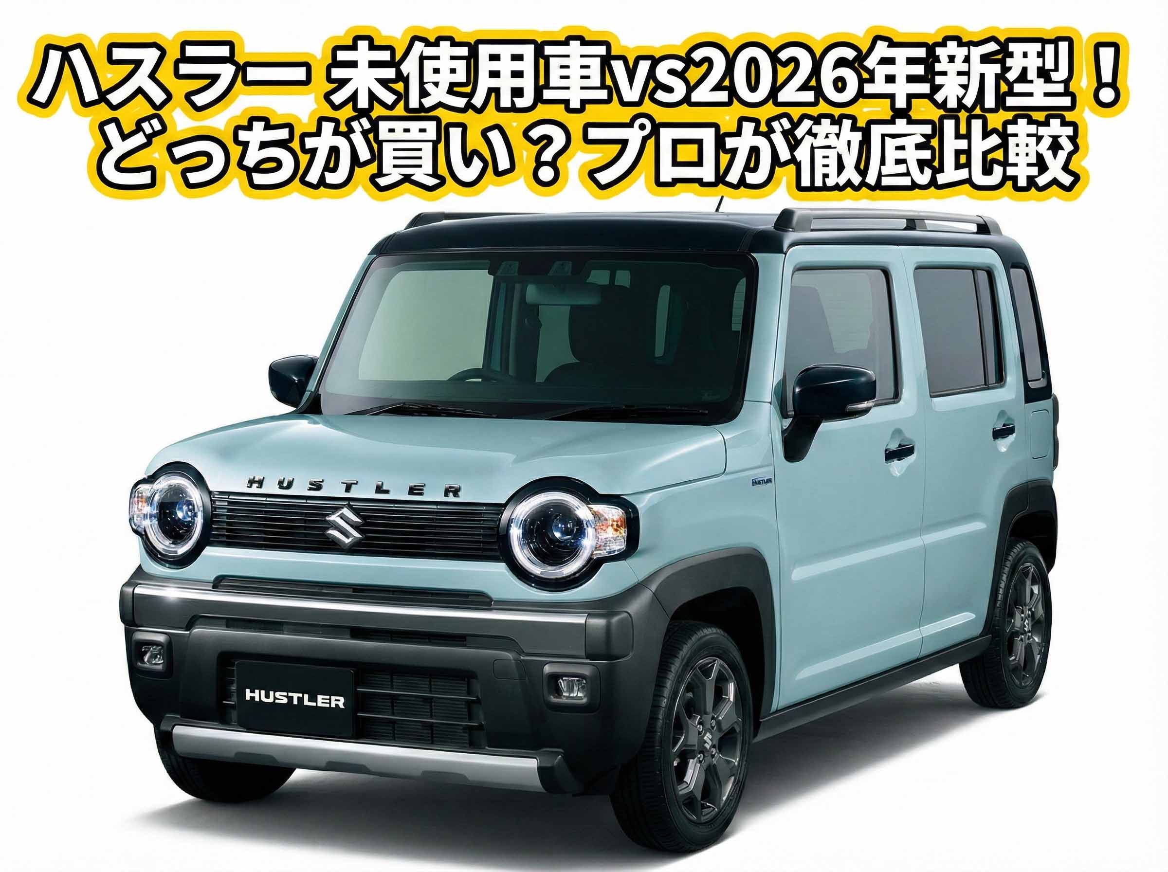 ハスラー 未使用車vs2026年新型！どっちが買い？プロが徹底比較｜埼玉 