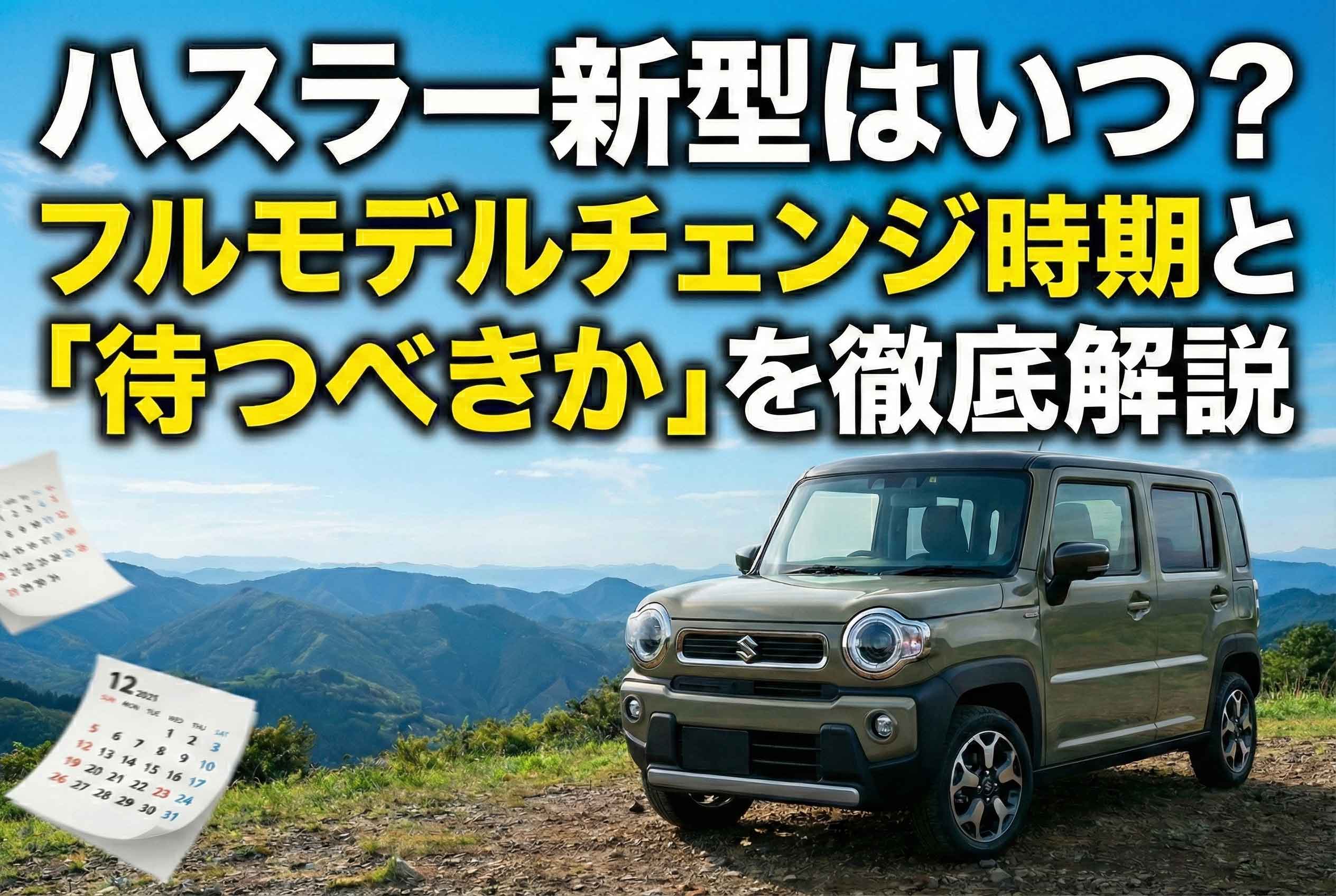 新型 ハスラー フル モデル チェンジ