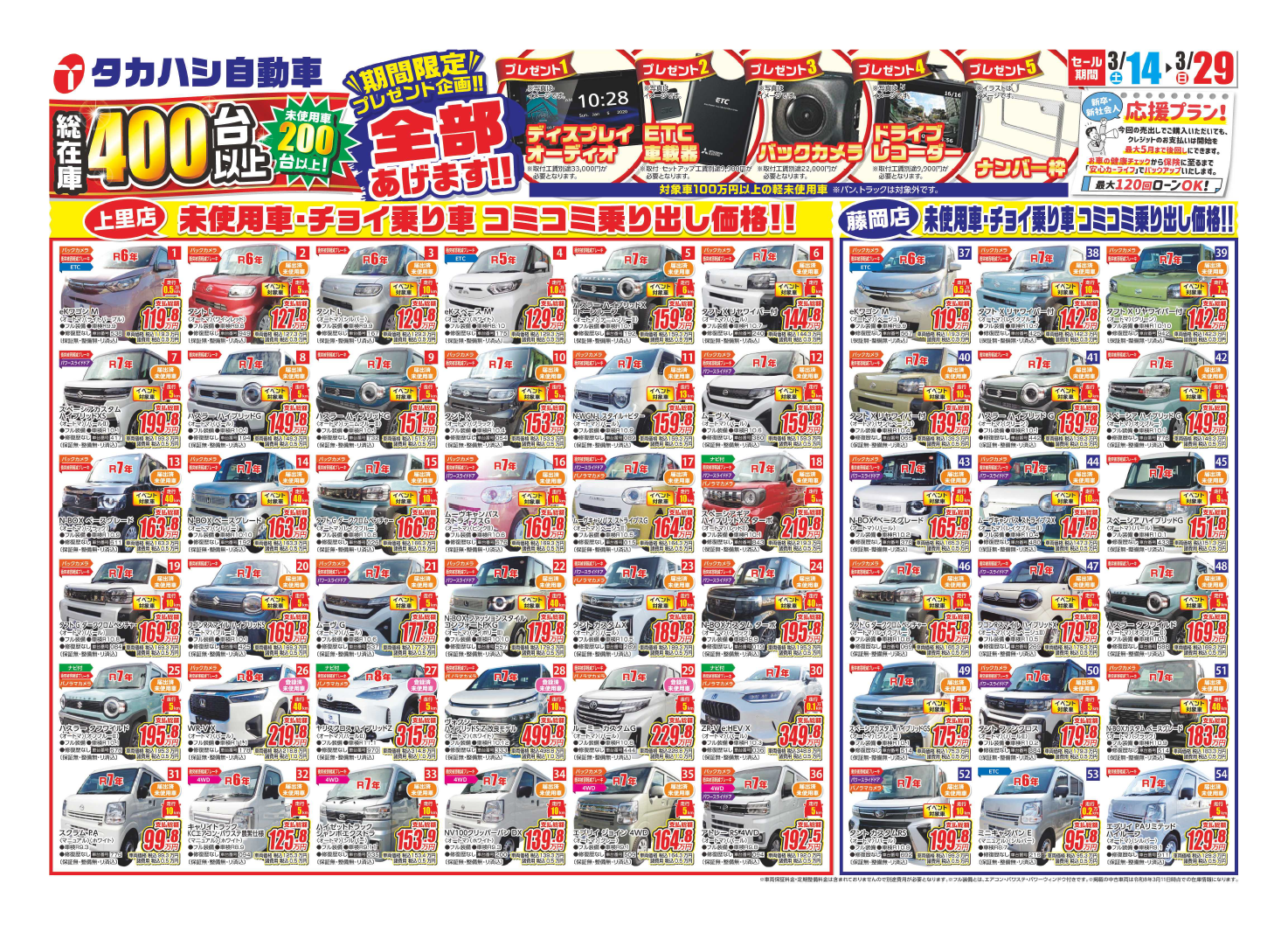 新生活応援プラン チラシ裏面